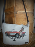 Bespoke Leather Bag - Postman's Style {Corvette | Pin-up girl}