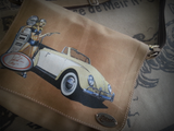 Bespoke Leather Bag - VW Beetle & Pin-up