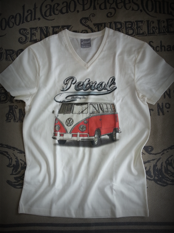 VW Splitty Kombi V-neck T