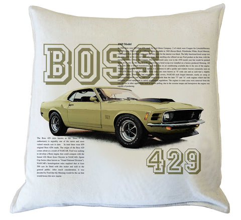 Scatter Cushion: Mustang 1969 Boss 429  history