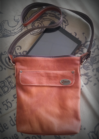 Bespoke Leather Bag - "zippy style" {Burnt/vintage orange}