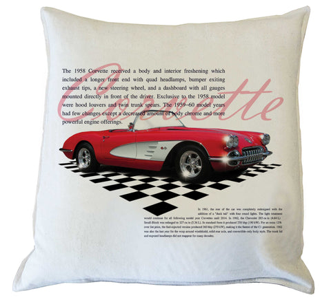 Scatter Cushion : Corvette history