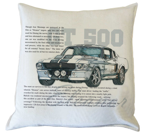 Scatter Cushion: Mustang Eleanor history