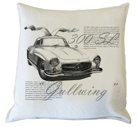 Scatter Cushion: "Gullwing"300 SL - history