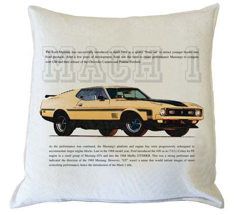 Scatter Cushion: Mustang Mach 1 - history