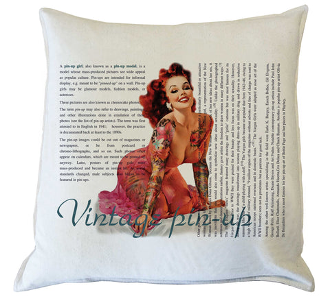 Scatter Cushion: Vintage Pin-up History