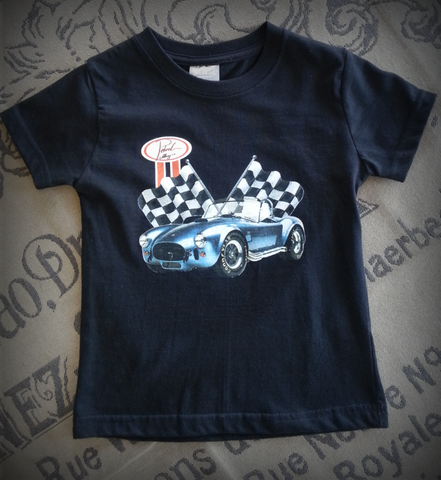 Cobra & checkered flag design {KIDS Unisex T}